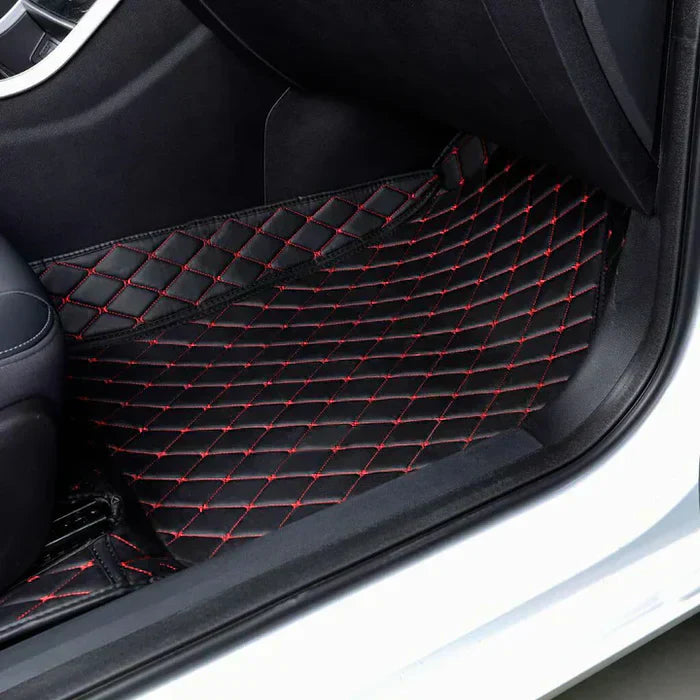 Elvie 2026 Premium 5-Layer Leather Custom Floor Mats for Cars