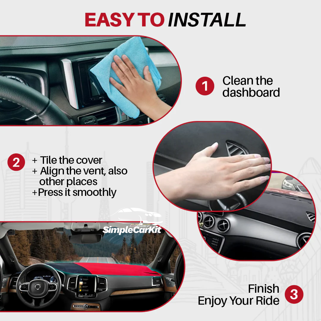 SimpleCarKit™ - Dashboard Mat Cover For Car