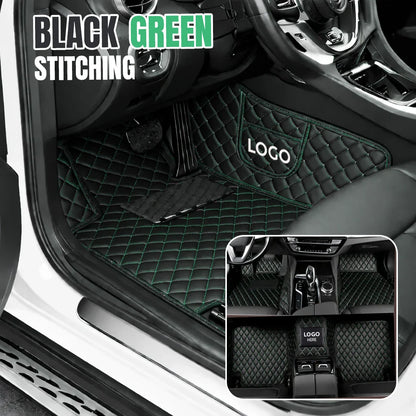 Elvie 2026 Premium 5-Layer Leather Custom Floor Mats for Cars